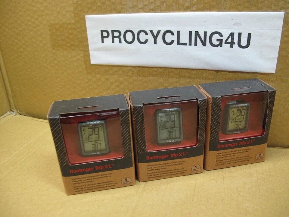 Bontrager Trip 2 L Wired Cycling Computer Speed Odometer Dual Wheel Size - Image 3 of 4