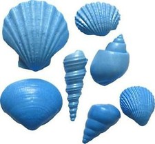 Stampo in silicone per pasta di zucchero/gomma CONCHIGLIE 7 Pezzi MADE IN USA