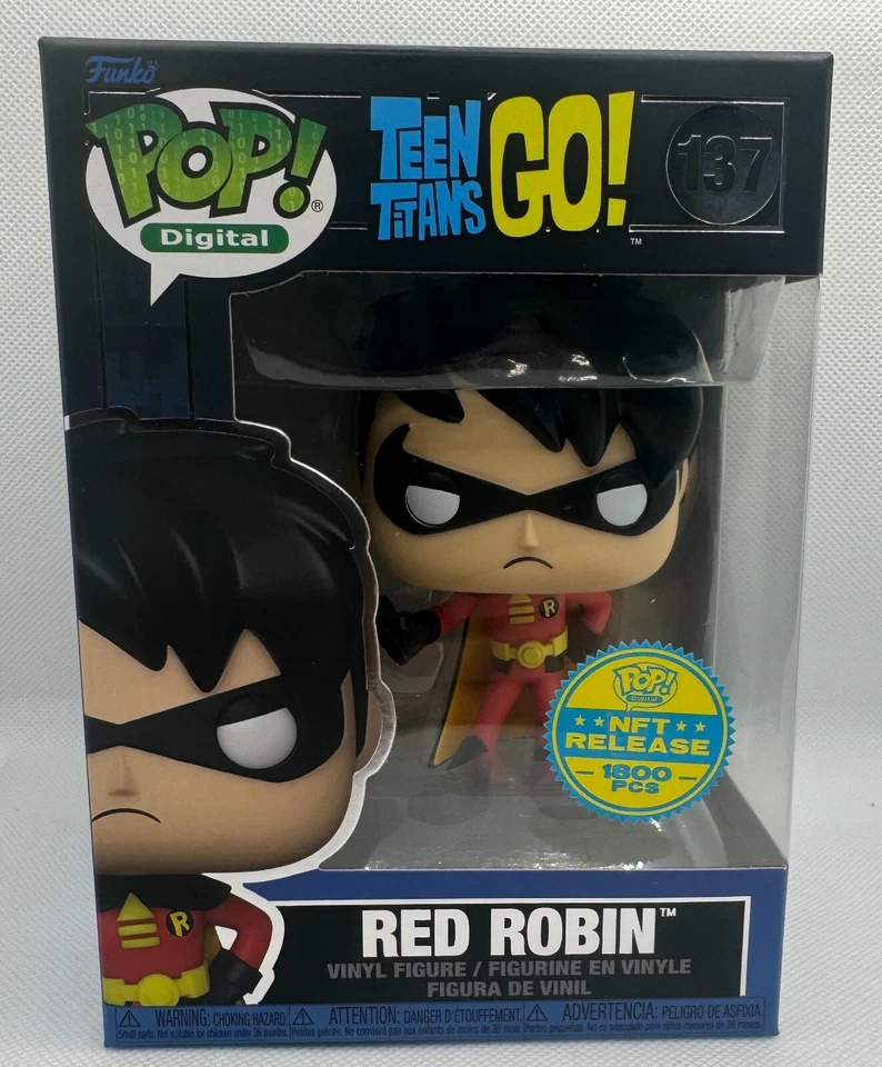Digital Funko Pop RED ROBIN #137 RED ROBIN Teen Titans Go!