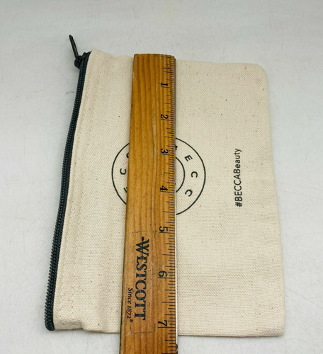 BECCA Beauty cosmetic Canvas Pouch/Bag NEW - Picture 6 of 8