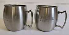 BELVEDERE VODKA Mule Cups Marcato Acciaio Inox Barware Mancave Set di (2)