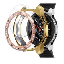 Shatterproof Screen Protector Case Ring Cover f Samsung Gear S3 Frontier R765V