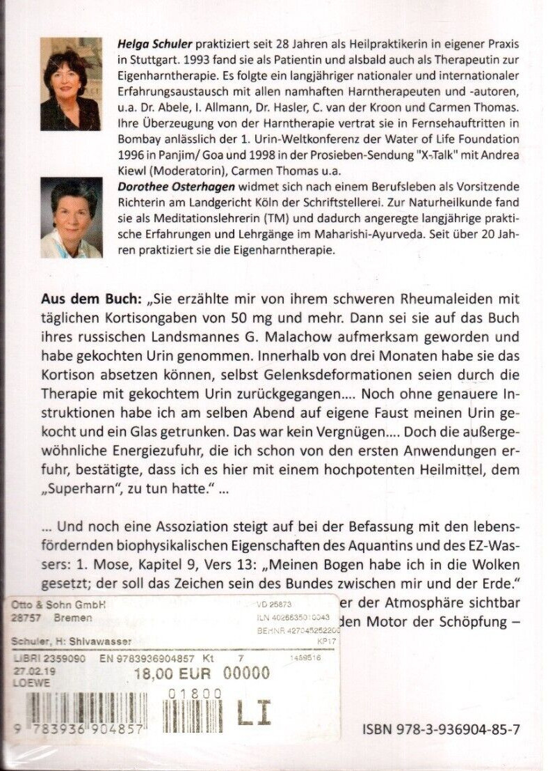 Thumbnail - Shivawasser Von Helga Schuler (2015, Taschenbuch) Neu Ovp