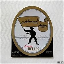Schwarzbrau feines Helles Beer Label (BL12)