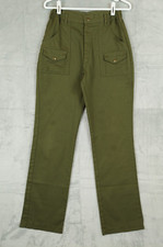 VTG Boy Scouts Pants Youth Sz 26 BSA Uniform Cargo Utility Waist Union USA Made