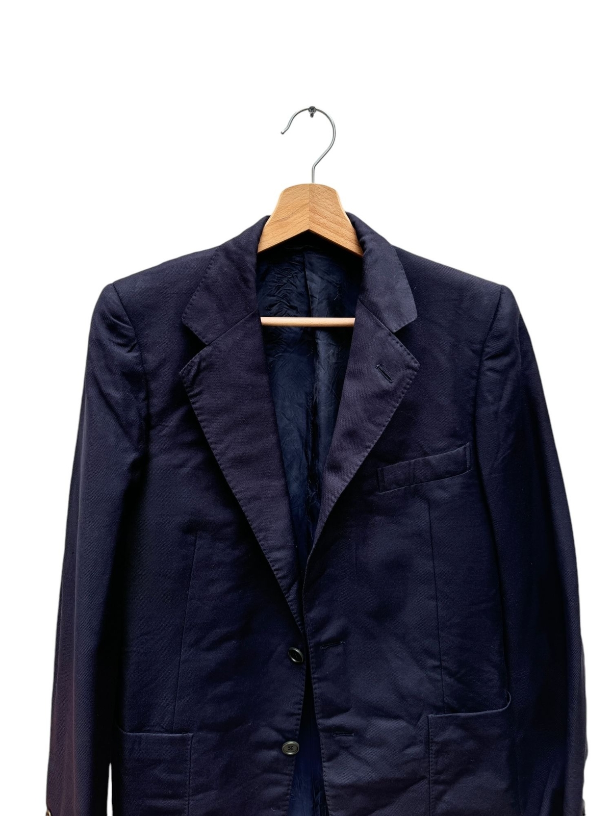 Giacca blazer Yves Saint Laurent lana navy taglia 44 XS