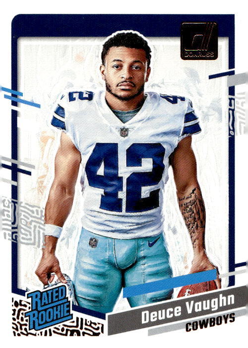 Deuce Vaughn 2023 Donruss - Rated Rookie Portrait #42 - Dallas Cowboys