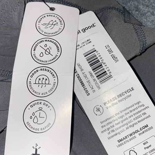 Smartwool Herren Medium grau aktiv gefüttert 5 Zoll Shorts Gr. 2XL neu/mit Etikett - Bild 9 von 15