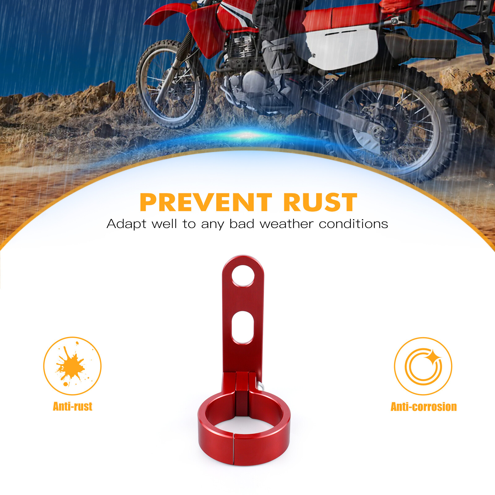 NICECNC Front Brake Line Hose Clamp Cable Holder For Honda XR650L 1993-2024 2025