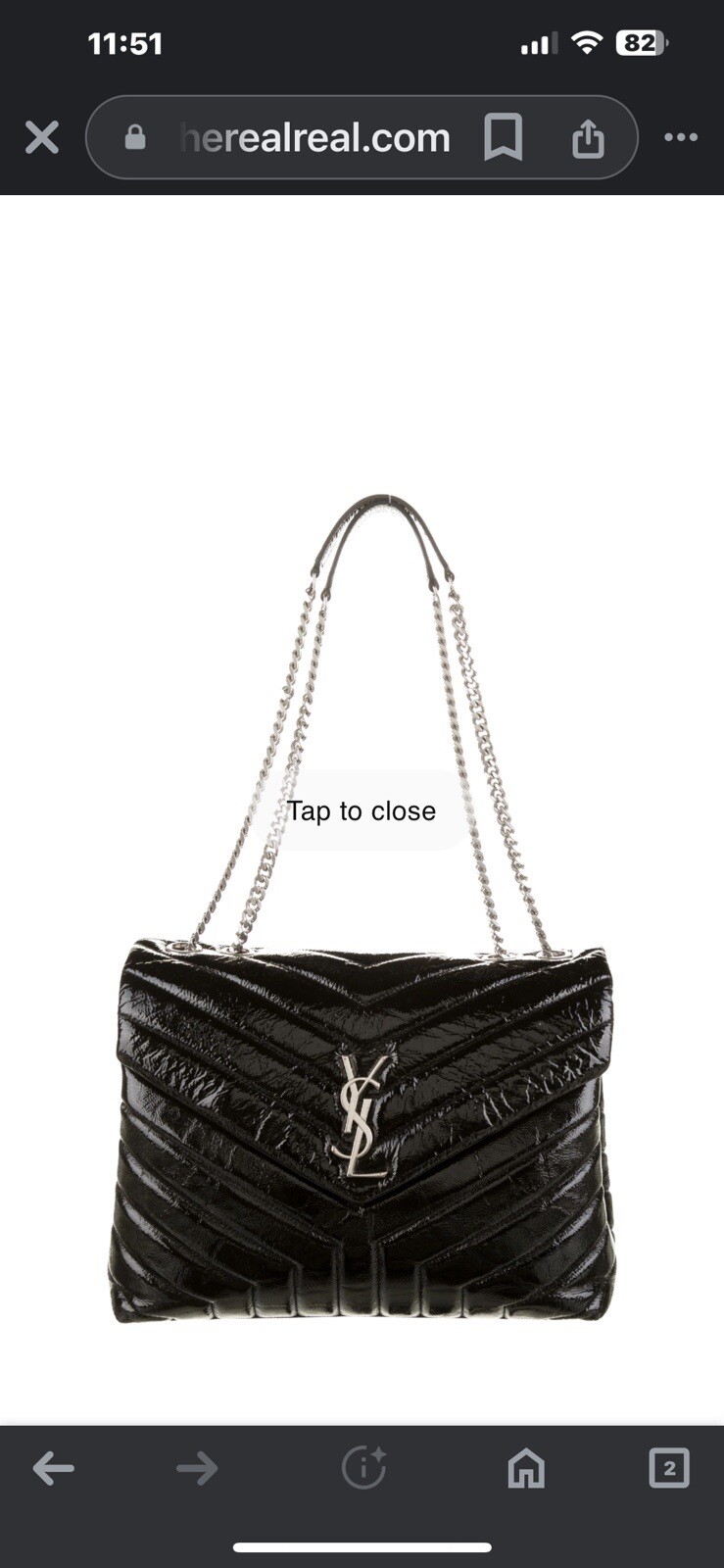 Saint Laurent Loulou buffer medio $3.200