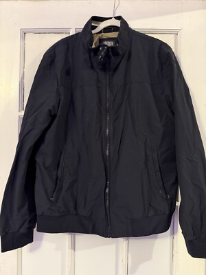 Geox Respira Jacket Men s 48 Blue Zip Up Bomber Lightweight EUC