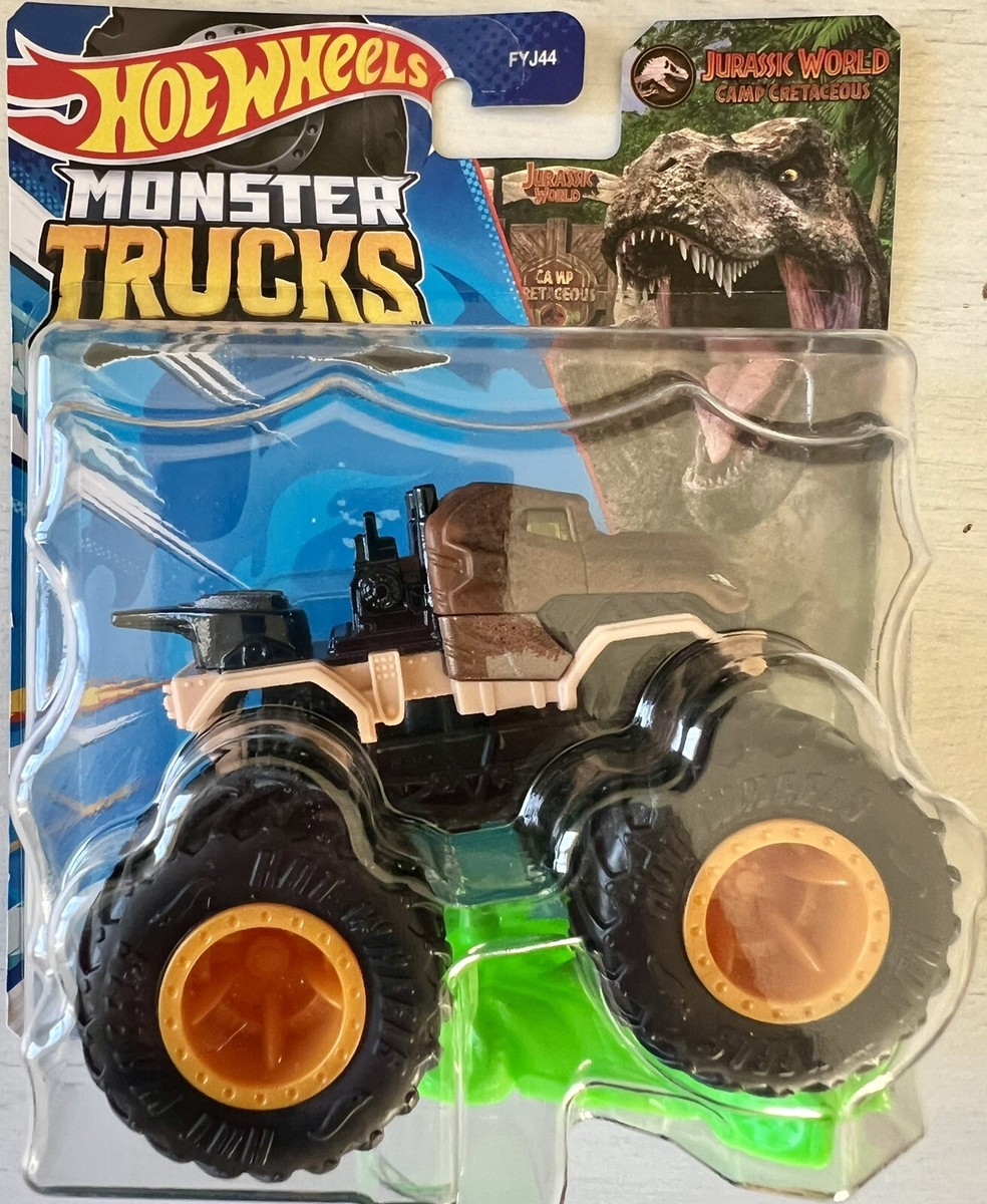 Hot Wheels Monster Trucks Jurassic World Camp Cretaceous T Rex 2024 1:64 New