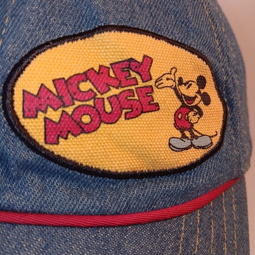 Mickey Mouse Disney Girls Denim Hat Cap Blue - Picture 5 of 7