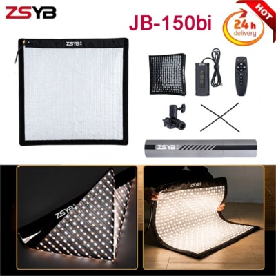 ZSYB JB-150Bi Flexible Rollable LED Video Light Panel 3200K-5600K APP Control