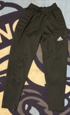Adidas AZ8004 Active Wear Soccer Fútbol Goalie Pants Black Padded Hips Men Small