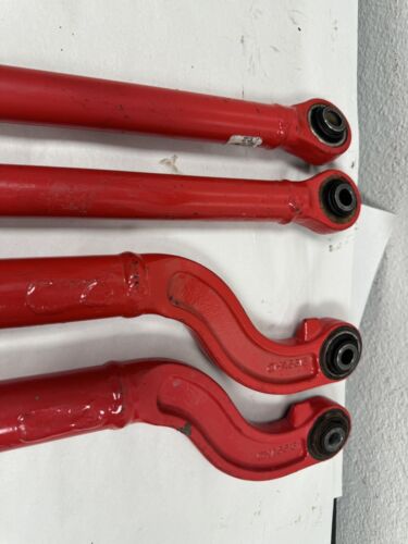 4-2018-21 POLARIS RZR XP TURBO “S” RADIUS RODS LOWER HIGH CLEARANCE RED RR511 - Picture 4 of 8