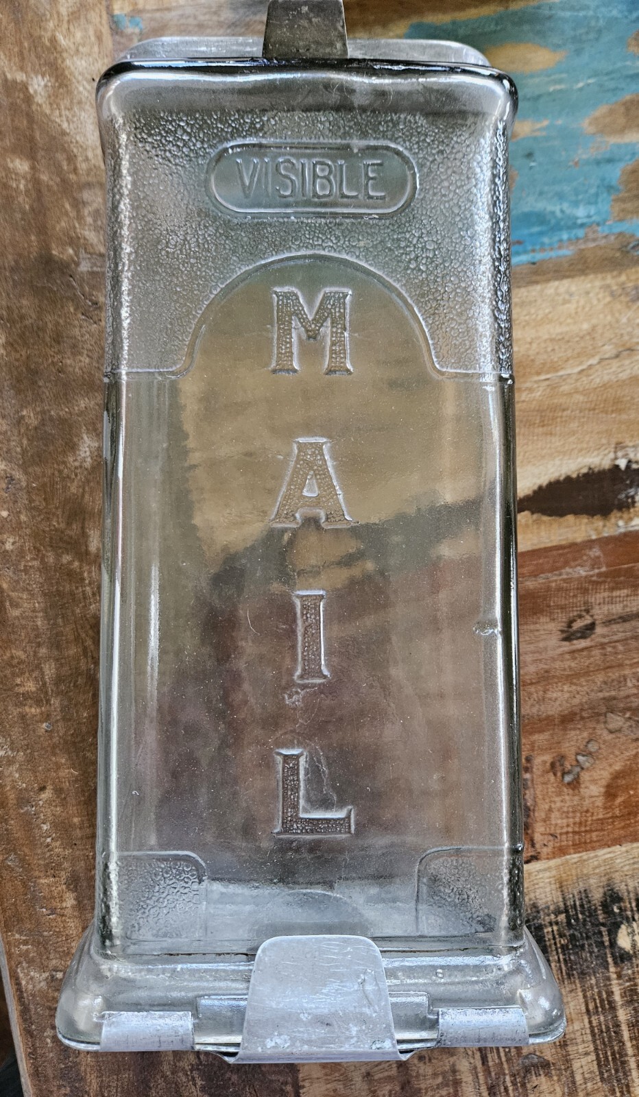 Antique Visible Glass Mailbox F Collins &Co, Sapulpa, OK eBay