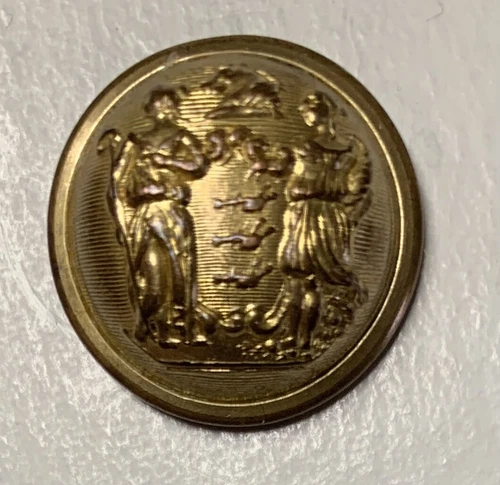 New Jersey Staff Coat Civil War Button