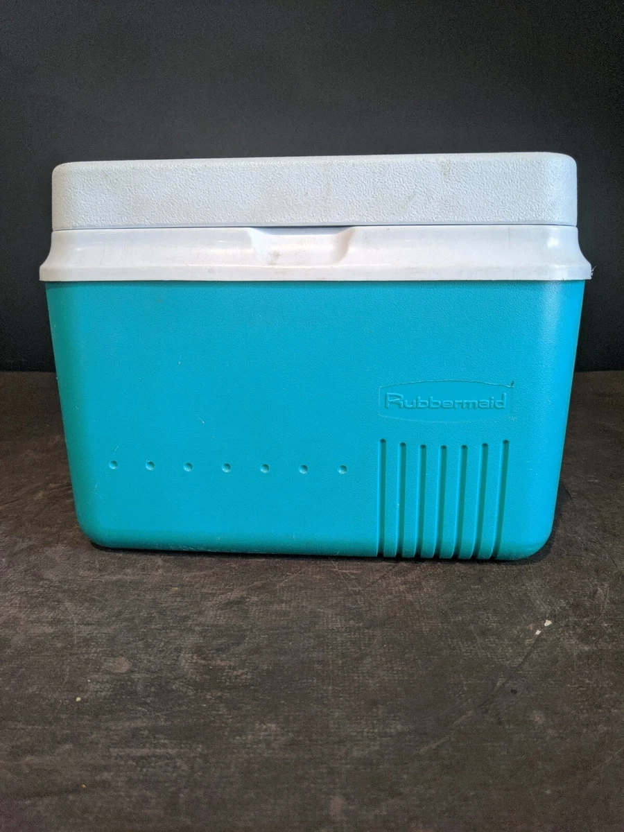 Rubbermaid Cooler Teal Six Pack Ice Chest 5 Qt Model 2905 Made in USA