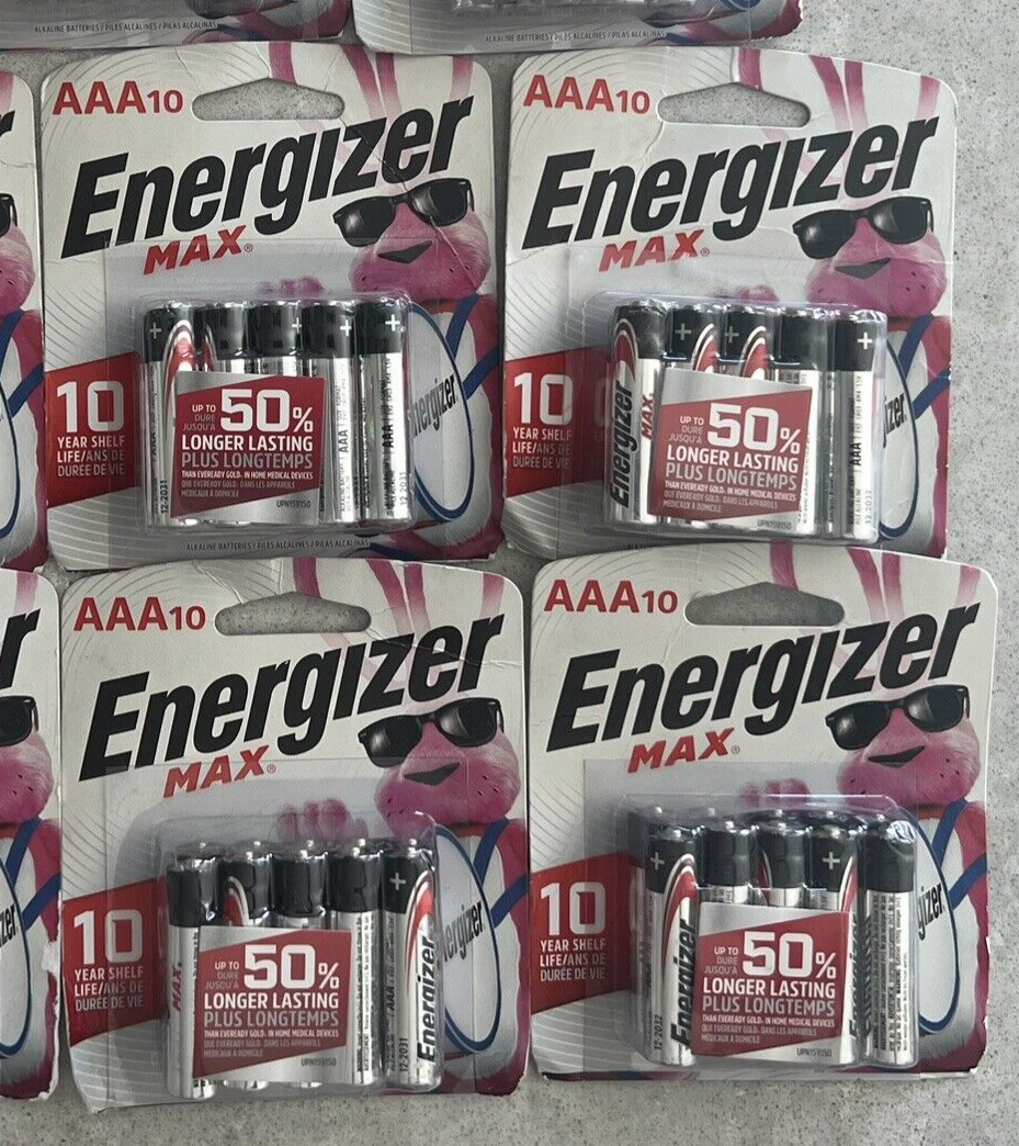 4 Energizer Max AAA Batteries (4 Packs of 10) BB 12/2031-image