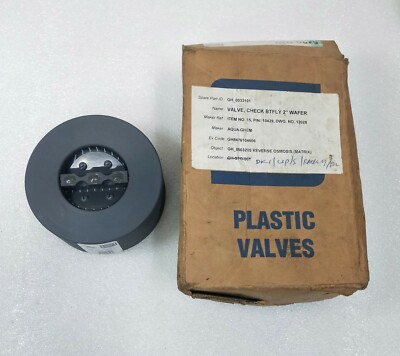 SPEARS PVC 2'' EPDM O-Ring Schmetterlings-Rückschlagventil Wafer