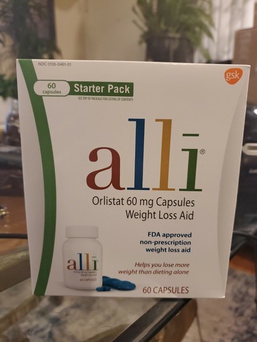 Alli Orlistat Weight Loss Aid 60 Capsules Exp 1023 New Free Shipping