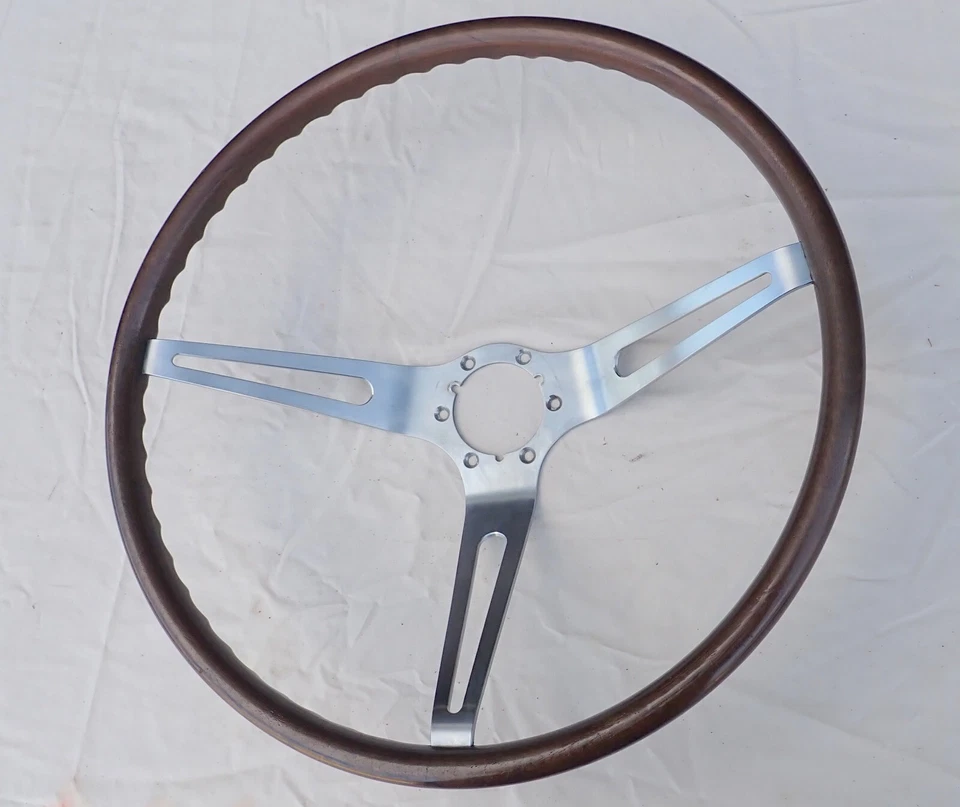 Volante de madera GM 3 radios 64-66 Corvette 67 68 Camaro Chevelle Impala Nova Foto 2 de 4