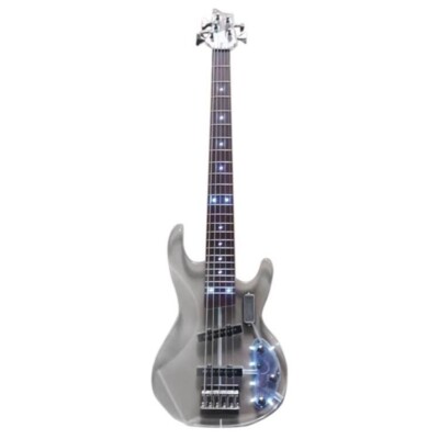 5 Five String Acrylic  Electric Guitar Blue Light Rosewood Fingerboard  Acrylic