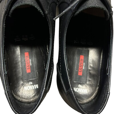 Manon Lloyd Germany Black Leather Plain Toe Derby Blucher 