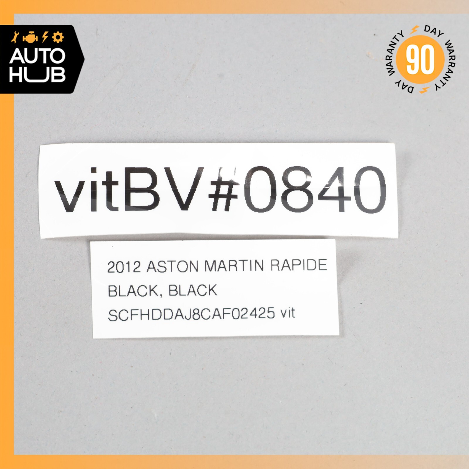 10-19 Aston Martin Rapide Front Left Driver Side Door Shell Black OEM 11k