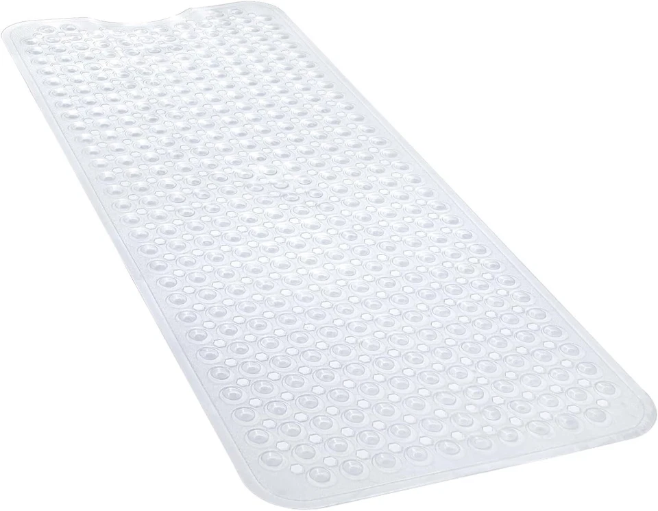 Alfombrillas de bañera y ducha antideslizantes alfombrilla de bañera con ventosas orificios de drenaje Foto 3 de 4