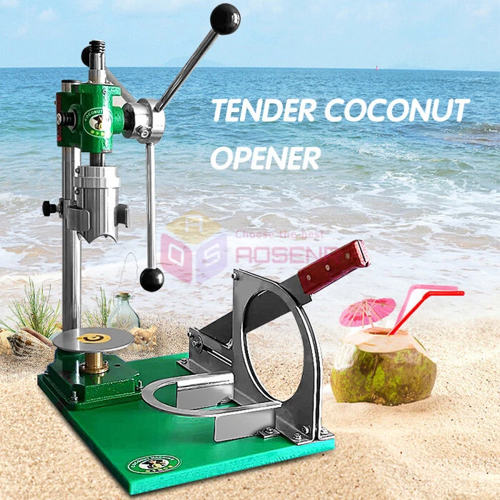 Commercial Manual Tender Coconut Opener Machine Green Young Coconut Peeler