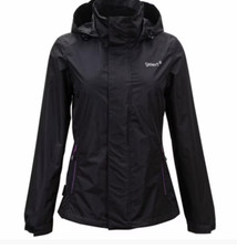 Gelert Horizon Waterproof Jacket Ladies Black/purple Uk Size 12 #ref49
