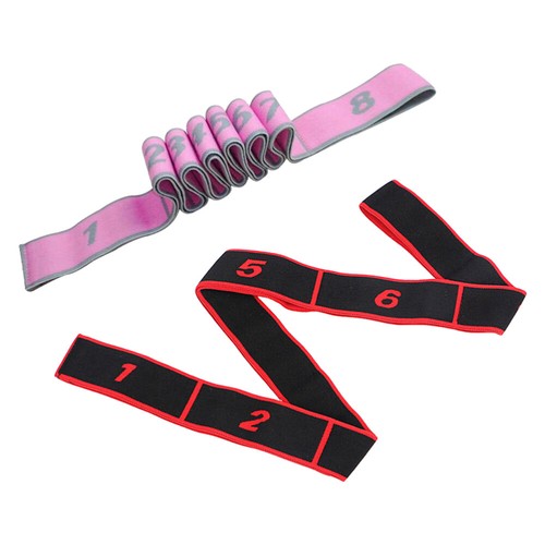 2 Pcs Yoga Ceinture Extensible boutiques Fitness Élastiques Exercice Bandes Sangles