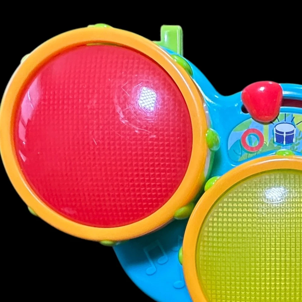 KIDS II Drums Toy with Lights & Sound - Red, Yellow, Blue-Tested Works - Image 2 of 4