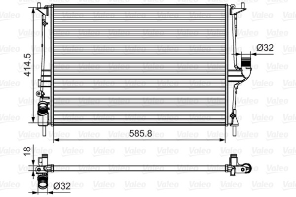 Fits VALEO 700801 RADIATOR   ⭐UK Stock⭐