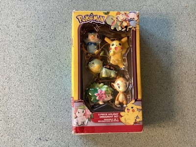 VTG 2009 Poke mon 5 Piece Holiday Ornament Set~Kurt S. Adler~Kmart.