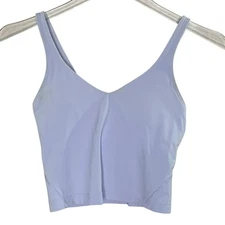 Lululemon 2 Align Tank Linen Blue Lightweight Buttery Soft Nulu Padded