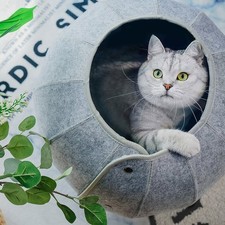 Cat Tunnel Toy Foldable Cat Tube Indoor Cat Cave Bed Multi-Function Pet Toy For