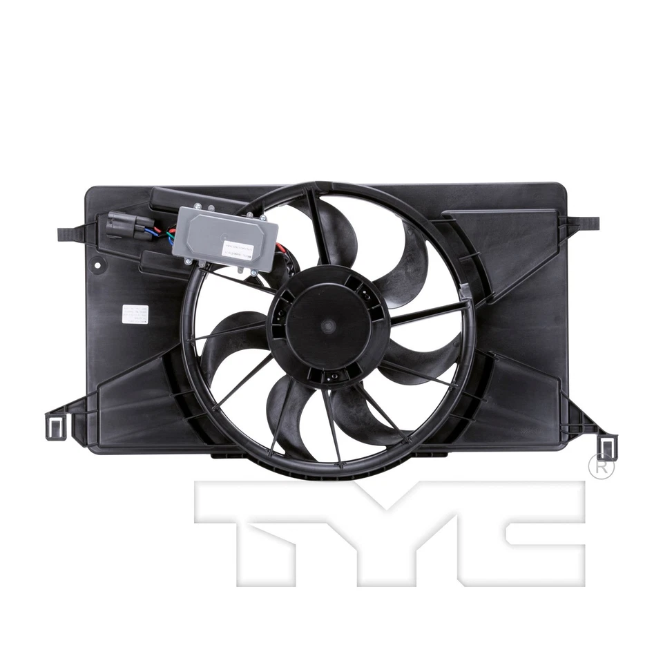Conjunto de ventilador condensador y radiador doble para Ford Focus 2012-2018 TYC 2012 2013 Foto 2 de 4