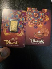 Diwali 5 GRAM GOLD  Festival of Lights 2026 PAMP GOLD BAR 999.9 PURE LOW # 700 