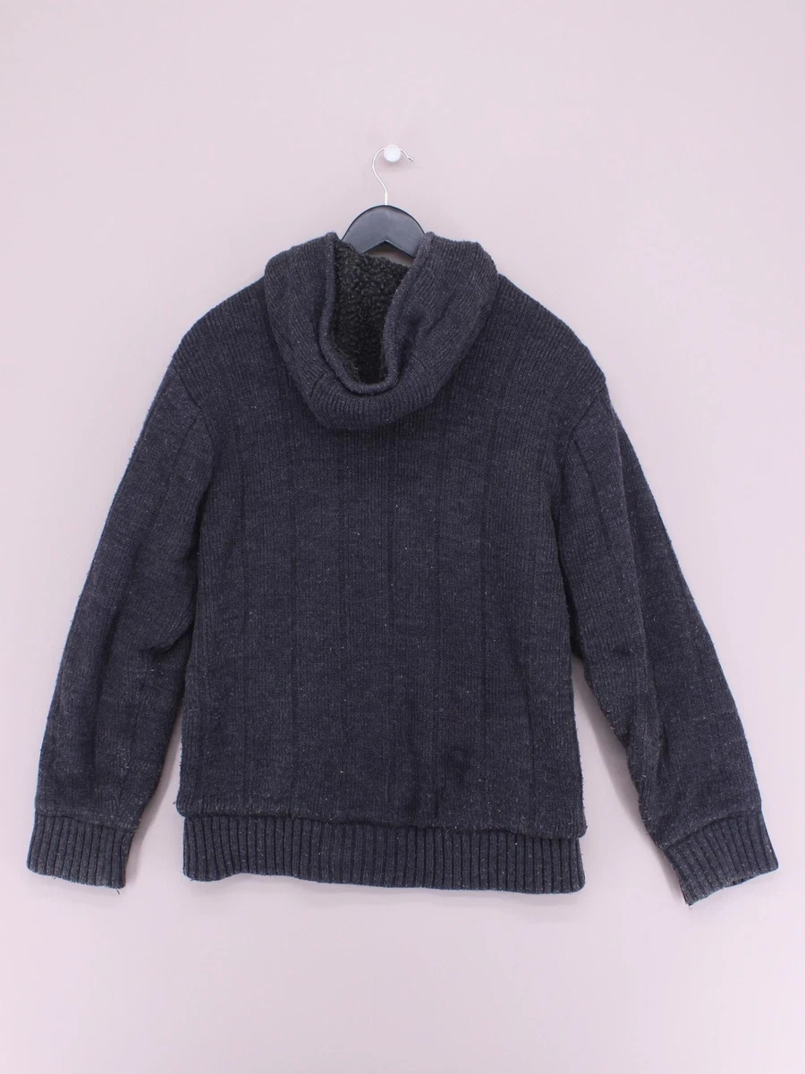 Sudadera con Capucha Lee Cooper Hombre M Gris Acrílico con Poliéster, Poliamida Cremallera Completa