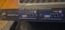 VocoPro UHF-5800 4-Mic Wireless System: Four Microphones / Channels  Case READ