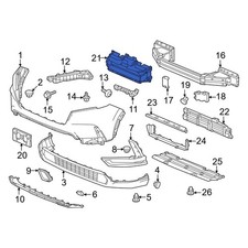 For Honda CR-V 2023-2026 Honda 713203D4A00 Front Upper Radiator Shutter Assembly