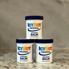 (Pack of 3)-Icy Hot Pain Relieving Balm 3.5 oz–Original Strength–NEW–Free Ship