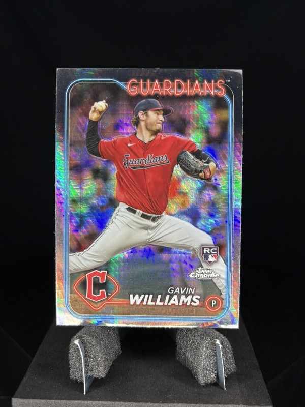 2024 Topps Chrome - Gavin Williams #15 Prism Refractor (RC)