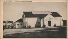 Mystic, Connecticut CT Mystic Art Association Building Antique Vintage Postcard