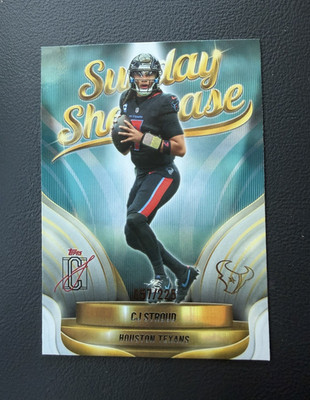 Topps Signature Class 2025 C.J. Stroud Sunday Showcase #SS-17 Texans 057/225
