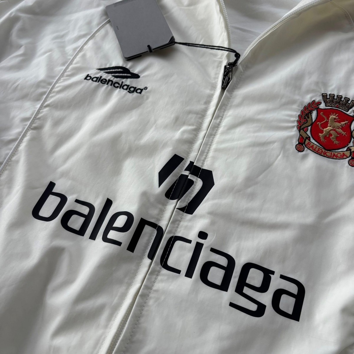 Balenciaga White Tokyo Soccer Technical Track Jacket - Fits XL