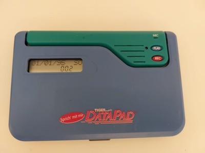 1996 RETRO Data Pad von TIGER Electronics Elektronik Technik Sprach Speicher 